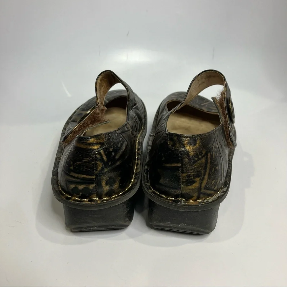 Alegria Paloma poker face mary Jane comfort Shoes gold black size‎ 37